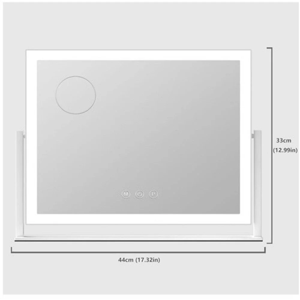 B19/lighted makeup mirror17.3x13 With Led Lights  Smart Touch Open Box